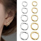 2022 New Simple Stainless Steel Gold Small Hoop Earrings for Women Men Cartilage Ear Piercing Jewelry Pendientes Hombre Mujer