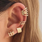 Vintage Snake Earrings for Women Charm Gold Color Round Ear Clips Female 2022 Trend Ear Cuffs Valentine&#39;s Day Gift Jewelry